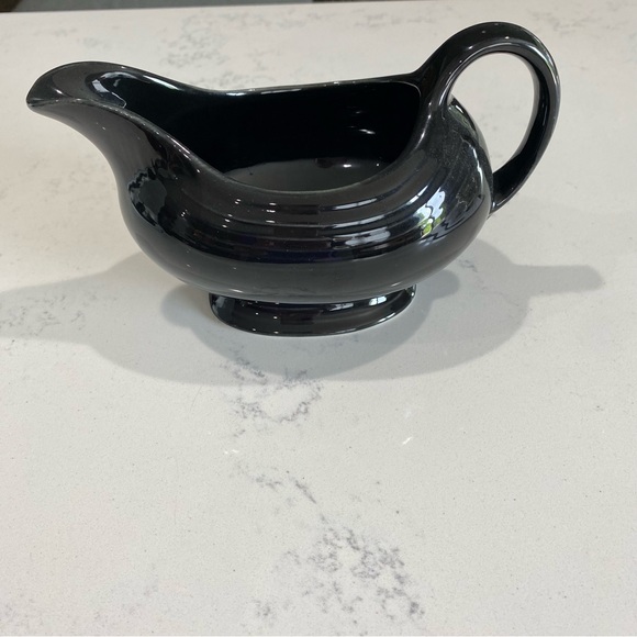 Vintage Black Fiestaware Gravy Boat - Picture 2 of 4